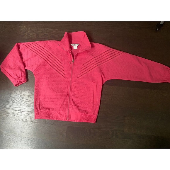 Great Cavalier Bomber Pink Lightweight Textured Jacket~S ~ Vintage Rare - Picture 6 of 7